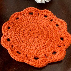 Crochet Coasters set of 4 HANDMADE